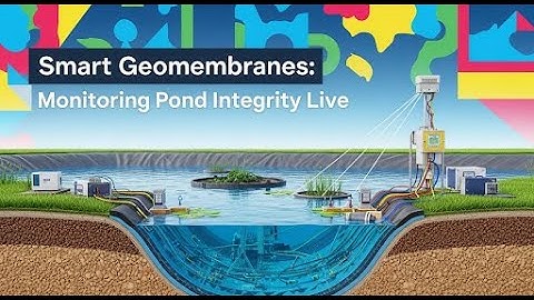 Geosynthetics in Civil Engineering - Smart Geomembranes Monitoring Pond Integrity Live #geomembrane
