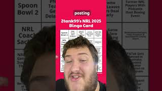 Nrl 2025 Bingo Card
