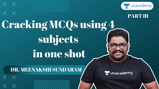 Cracking MCQs Using 4 subjects in One Shot Part III By Dr. Meenakshi Sundaram screenshot 1