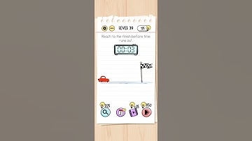 Brain Test Level 39 Reach to the finish before time runs out - Gameplay Solution Walkthrough