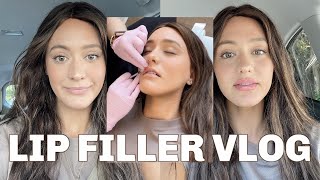 LIP FILLER VLOG | Before and after + the healing process!