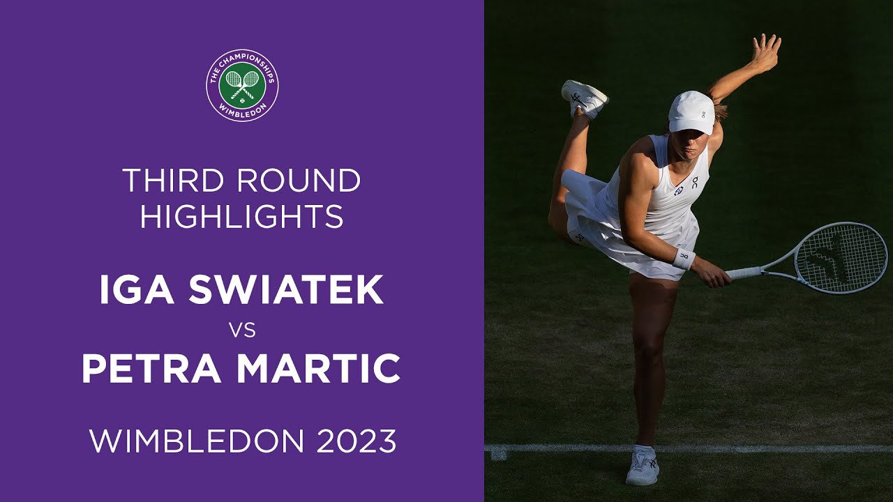 Iga Swiatek vs Petra Martic | Third Round Highlights | Wimbledon 2023