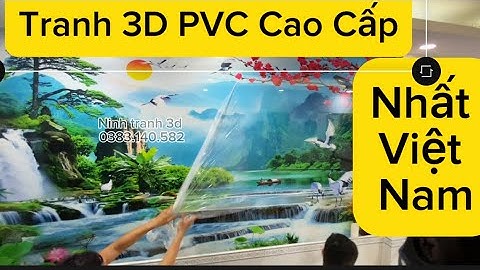 Tranh tráng gương 3D cao cấp cảnh sơn thuỷ hữu tình đẹp nhất hiện nay