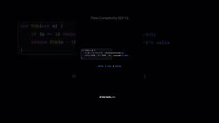 O(2ⁿ) Time Complexity Explained (DSA) #shorts #dsa #coding #computerscience #codinginterview