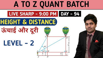 Level - 2 Part of HEIGHT AND DISTANCE || By Abhinay Sharma (Abhinay Maths)