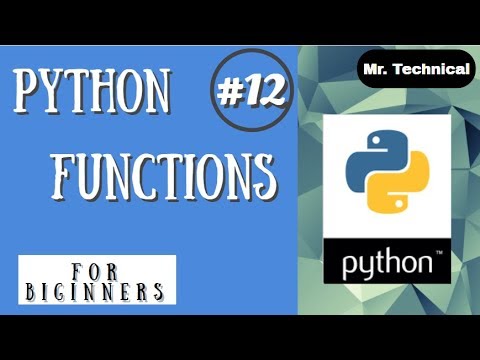 Python Function ||| Python Tutorial ||| Python Programming for ...