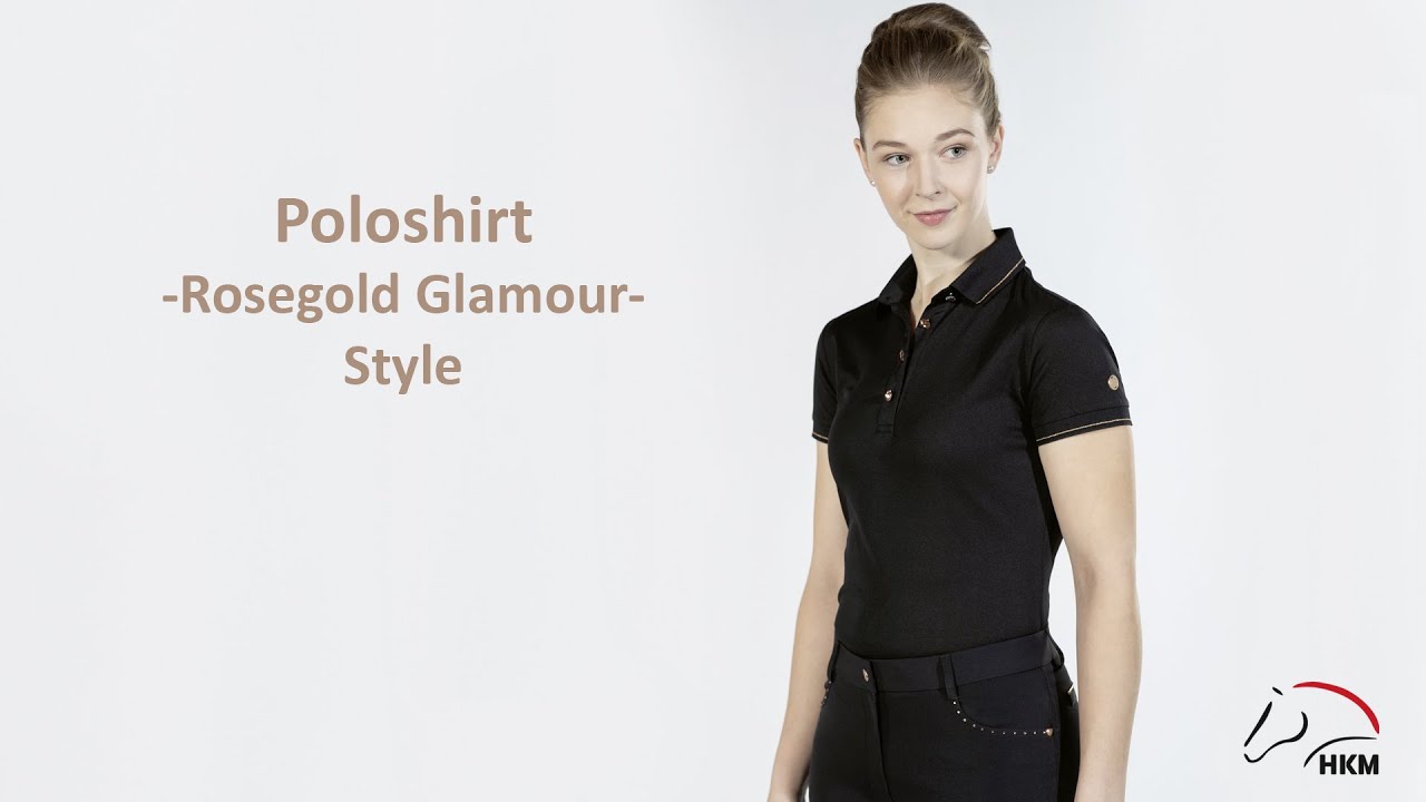 Poloshirt Rosegold Glamour Style Summer 2021 HKM Sports Equipment