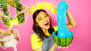 SLIME VS FRUIT! Making Fruit Slime! Mixing All Slime Together | So Satisfying