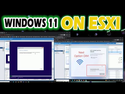 Install Windows 11 on VMWare ESXI | This PC can't run on windows 11 | let's connect you to a network