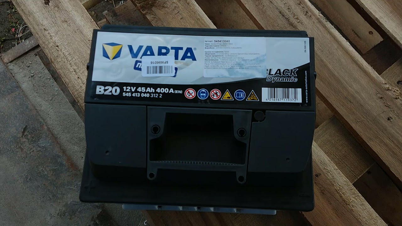 Автомобильный аккумулятор Varta Black Dynamic 45А (+/-) B20 (400EN)  (545413040) – фото, отзывы, характеристики в интернет-магазине ROZETKA