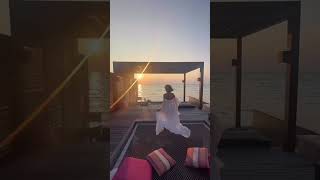 Sunset View from Water Villa in Maldives 🇲🇻 Sunset View from Water Villa in Maldives 🇲🇻