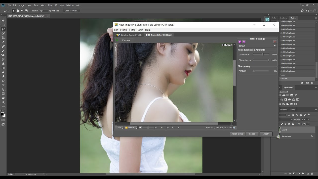 using neat image photoshop using neat image photoshop