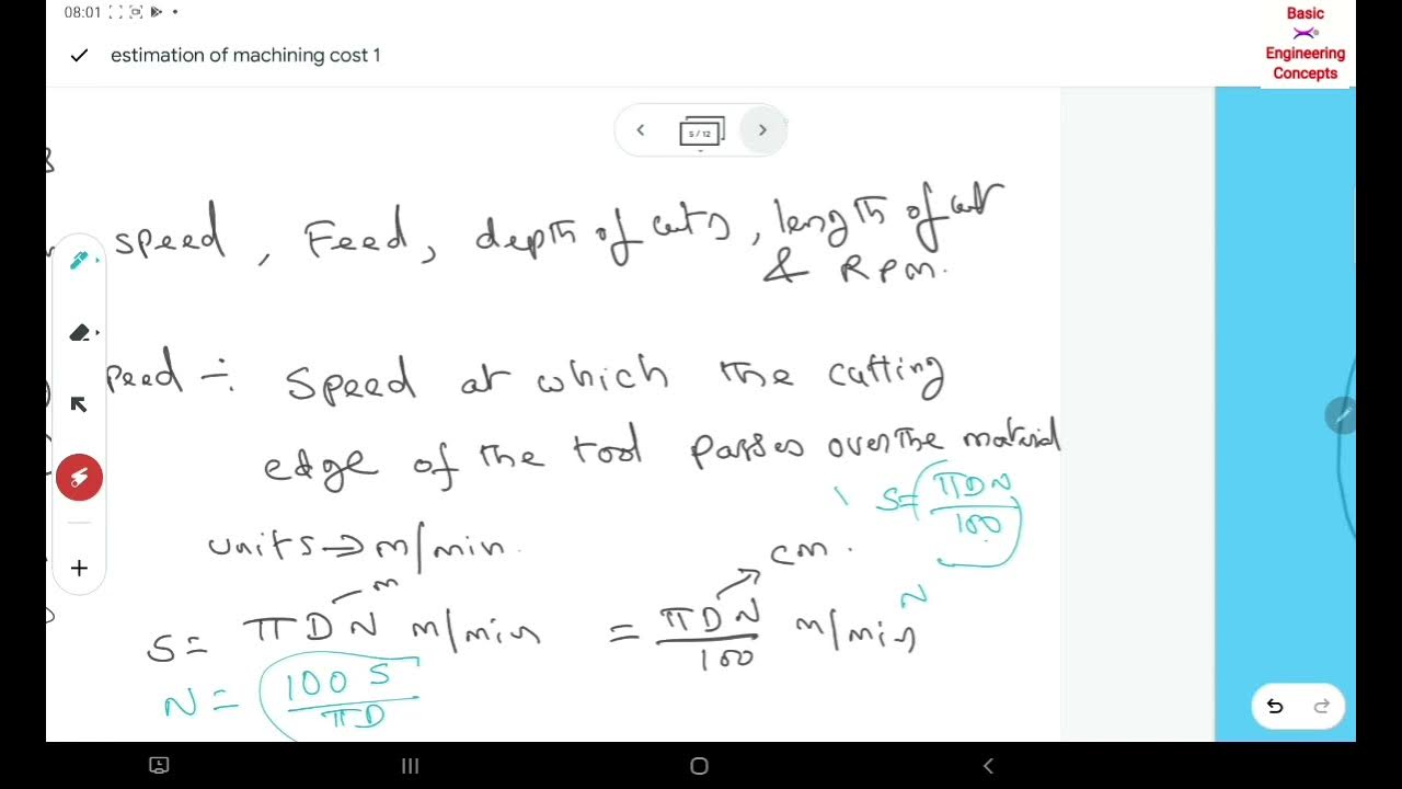 Estimation of Machining time telugu Turning, Facing, knurling,reaming