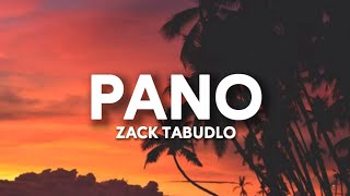 Zack Tabudlo - Pano (Lyrics) 