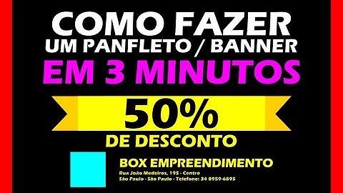 Curso de Corel Draw ► Como Fazer Um Panfleto em 3 Minutos