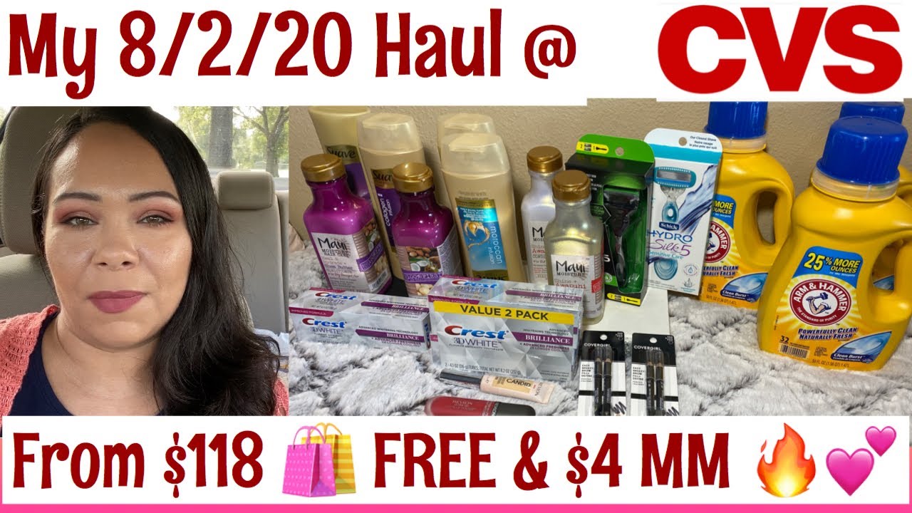 CVS 8/2/20 Haul All FREE & $4 MM (Maui, Suave, Covergirl)