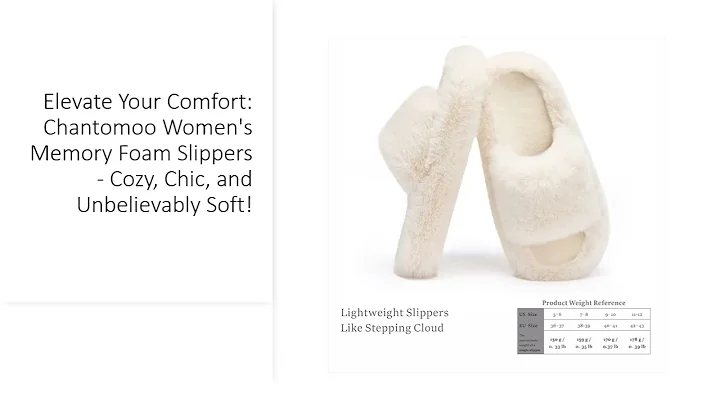 Elevate Your Comfort: Chantomoo Women's Memory Foam Slippers - Cozy, Chic, and Unbelievably Soft!