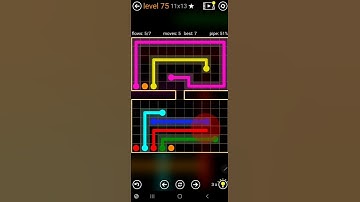 How To Solve Flow Free Hourglass Pack Level 75 11x13 Board Hard Walk Through Solution Walkthrough