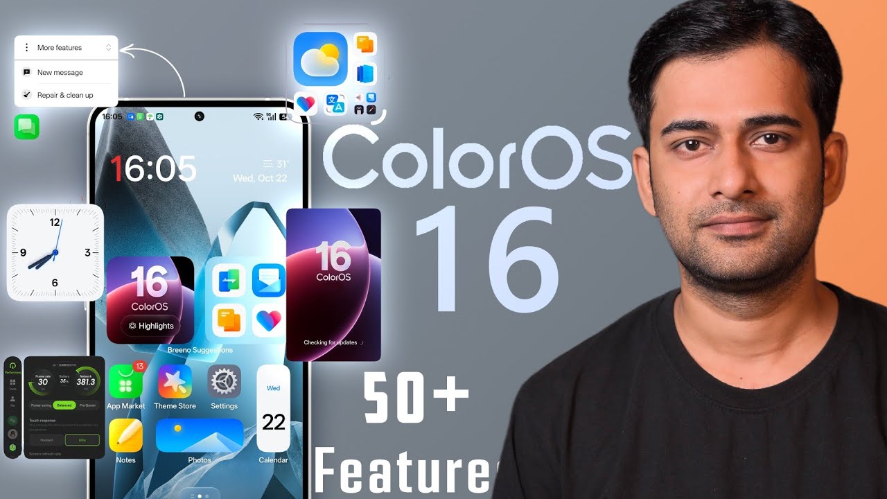 ColorOS 16 Better than OneUi 8.0!! | 50+ New Features in ColorOS 16 ...