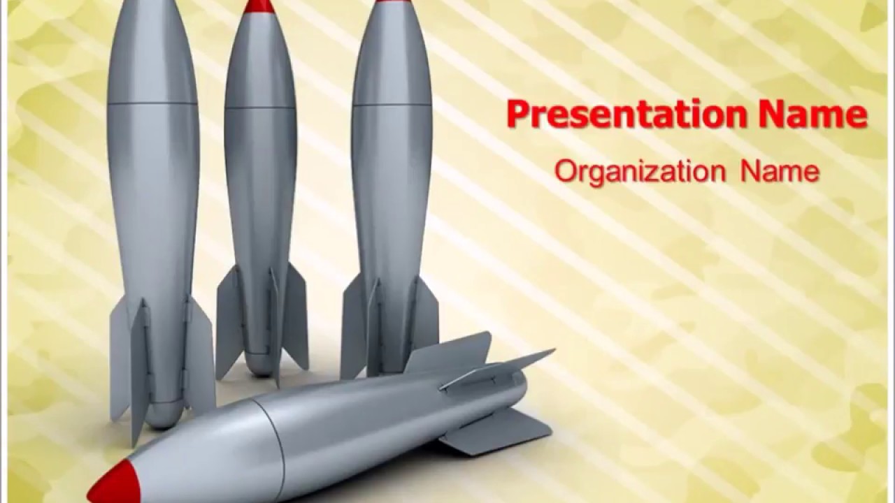 3D Rockets PowerPoint Template PPT Templates | thetemplatewizard.com