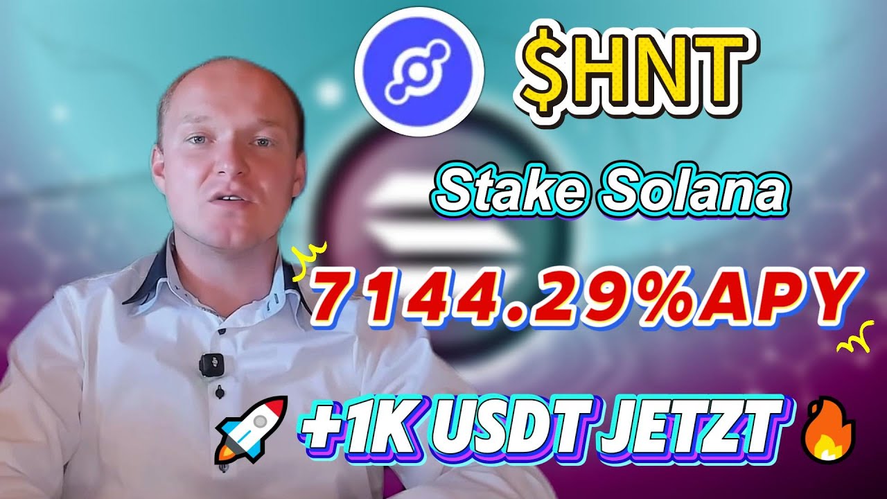 Tipps für Farming: Stake HNT Token in Helium solana für 7144.29%% APY