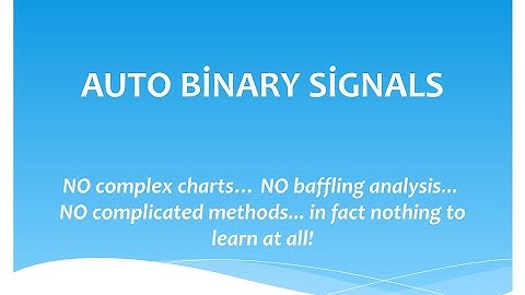 Best Auto Binary Signals