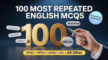 100 Most Repeated English MCQs | English MCQs with Answers and Explaination