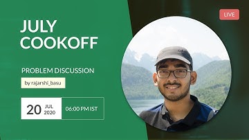 [Official] July Cook-Off 2020 - Post-contest discussion - Live stream session