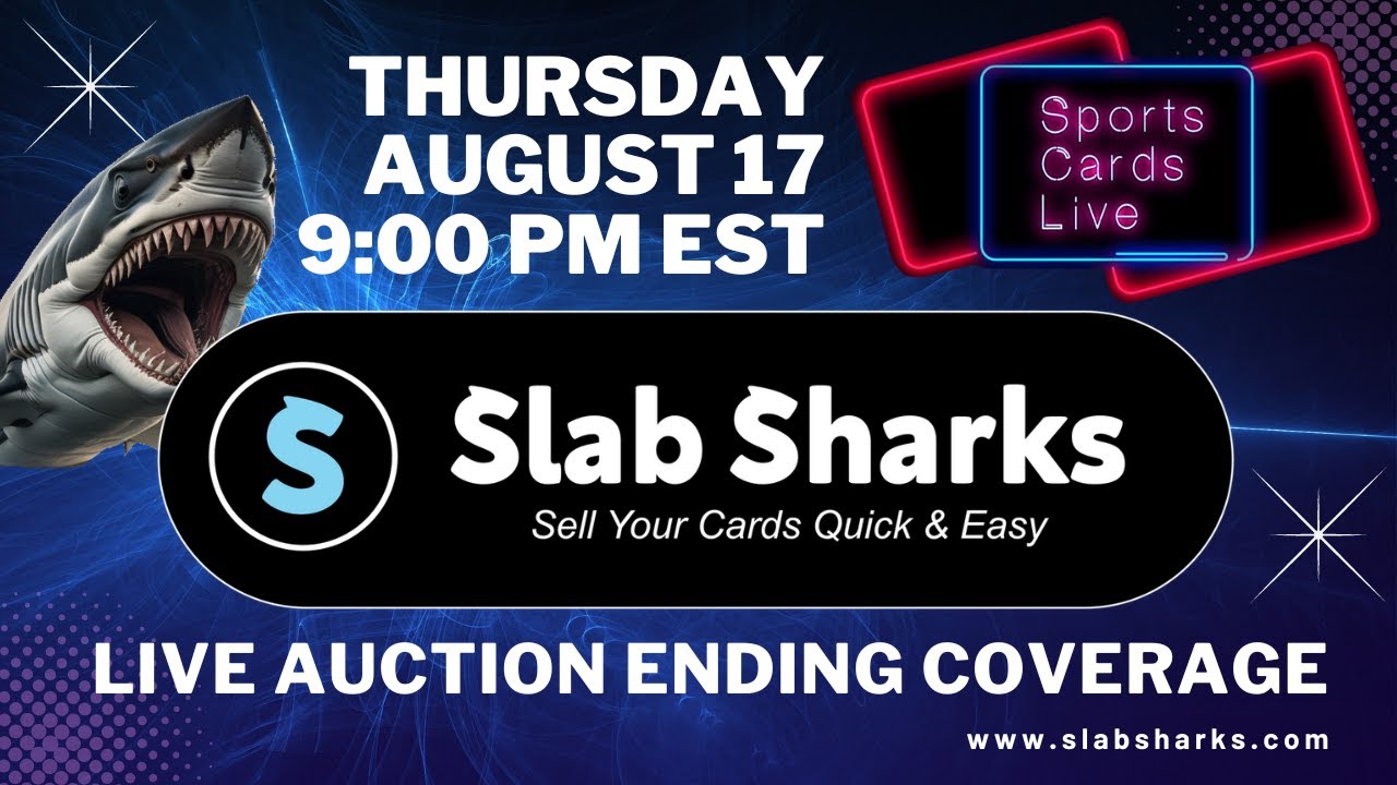 Slab Sharks Live Sports Card Auction Ending Coverage August 17 2023