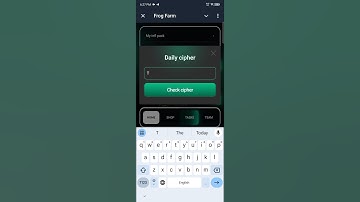 Frog farm 🐸🐸🐸 daily cipher code today 16 December