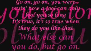 Video thumbnail of "George Strait "Go On" w/ lyrics"