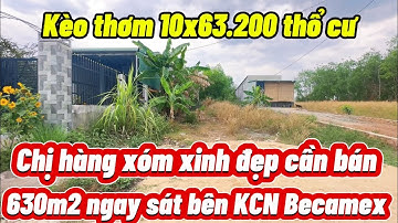 Chỉ chủ xinh đẹp cần bán miếng đất 630m2 giá chỉ hơn 1 tỷ tại KCN Becamex #batdongsan  #datnengiare