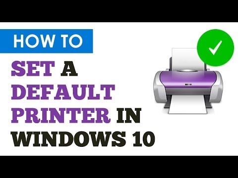 Video: How To Set The Default Printer