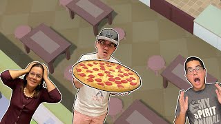 A FAMÍLIA TODA ABRIU UMA PIZZARIA MAS SÓ TINHA UM SABOR DE PIZZA!! - Diner Bros screenshot 5