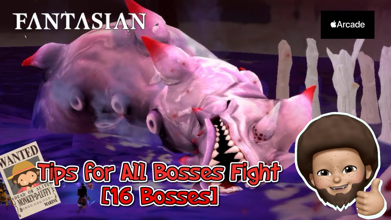 FANTASIAN - All bosses fights with fighting tips [16 bosses] | Apple Arcade