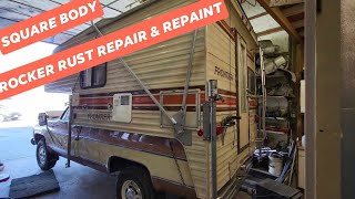 Chevy C-10 square body rocker rust repair & repaint by Philippines for the soul 187 views 12 days ago 13 minutes, 58 seconds