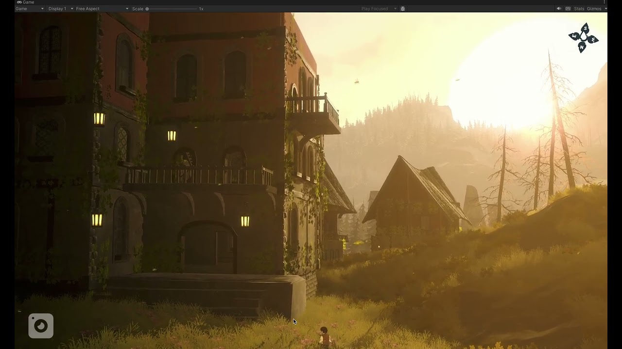 Procedural buildings, added porches, front steps, double doors, back railings for staircases