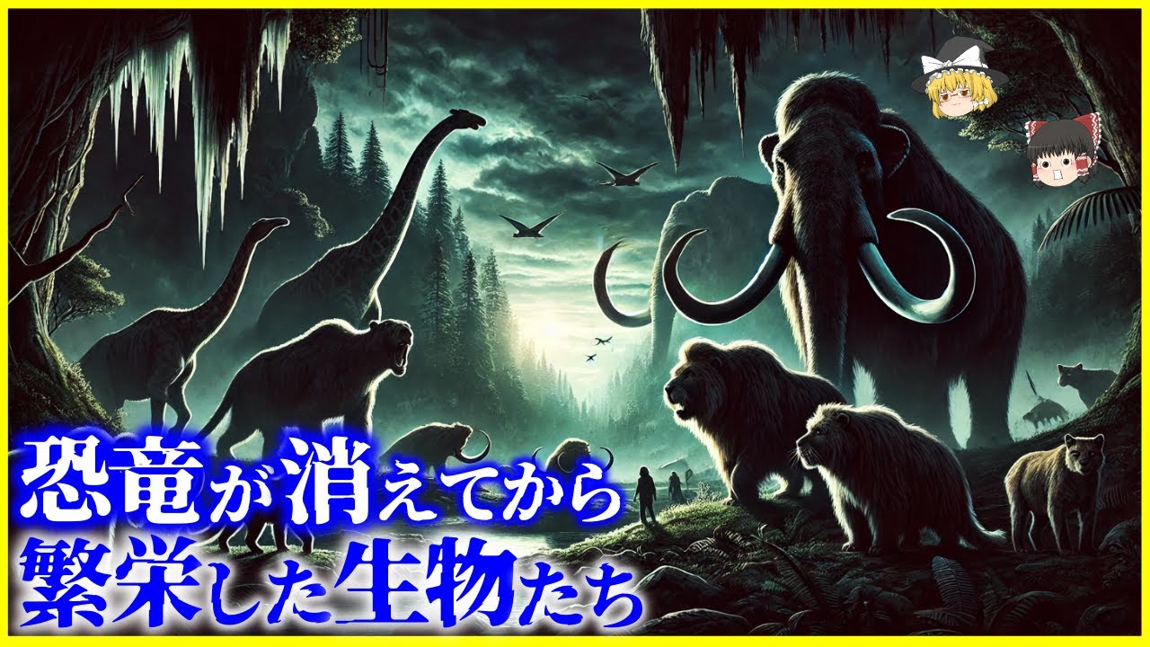 【ゆっくり解説】恐竜が消えてから人類が現れるまでに繫栄した動物たちを解説/新生代に出現して絶滅していった動物
