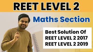 REET Level 2 Maths Previous Year Question Paper | REET Level 2 Maths solution 2019 by Rakesh Chhoker