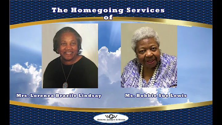 The Homegoing Services of Mrs. Lorenza B. Lindsay ...