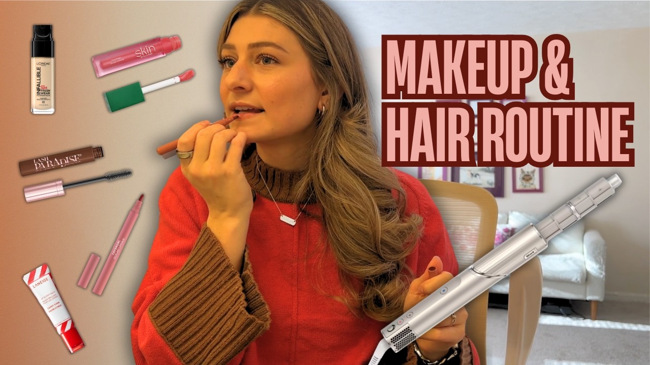 Easy 5-Minute Natural Makeup Routine + Voluminous Hair | GRWM