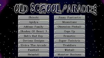 AMIGA CD32 Oldschool Paradize SX 1 Compilation 2 Unofficial 2002 CD 32 GAMES COLLECTION ADDAMS FAMIL