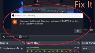 your current video card driver !driver update in obs !driver problem fix in obs. screenshot 4