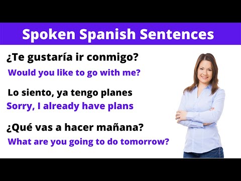 Daily use Spanish Sentences.Spoken Spanish Sentences. Learn Spanish.