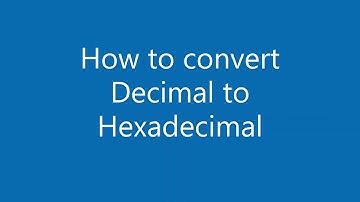 How to convert Decimal to Hexadecimal | Base 10 to Base 16 | Number system | Base conversion