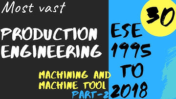 Prod. Engg.- Machining and Machine Tool Operation |Drilling|Milling|Grinding Part-2
