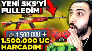 YENİ SKS'Yİ FULLEDİM!! 😮 TOPLAM 1.500.000 UC HARCADIM!? | PUBG MOBILE