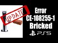 (Update) PS5 Error CE-108255-1 and CE-108262-9 : My Huge PS5 Fail!