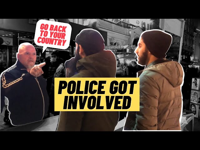 Racist English Man Turns Aggressive! Muhammed Ali - Speakers Corner class=