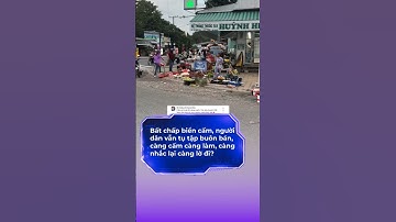 Bất chấp biển cấm, người dân vẫn tụ tập buôn bán #hellovietnam #tintuc